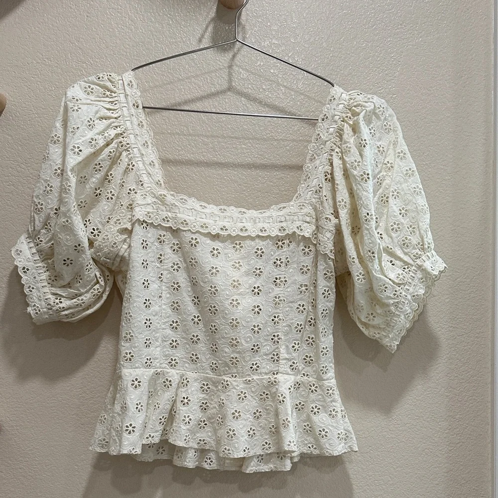 Doen Cream Puff Sleeve Blouse - Picture 8 of 8